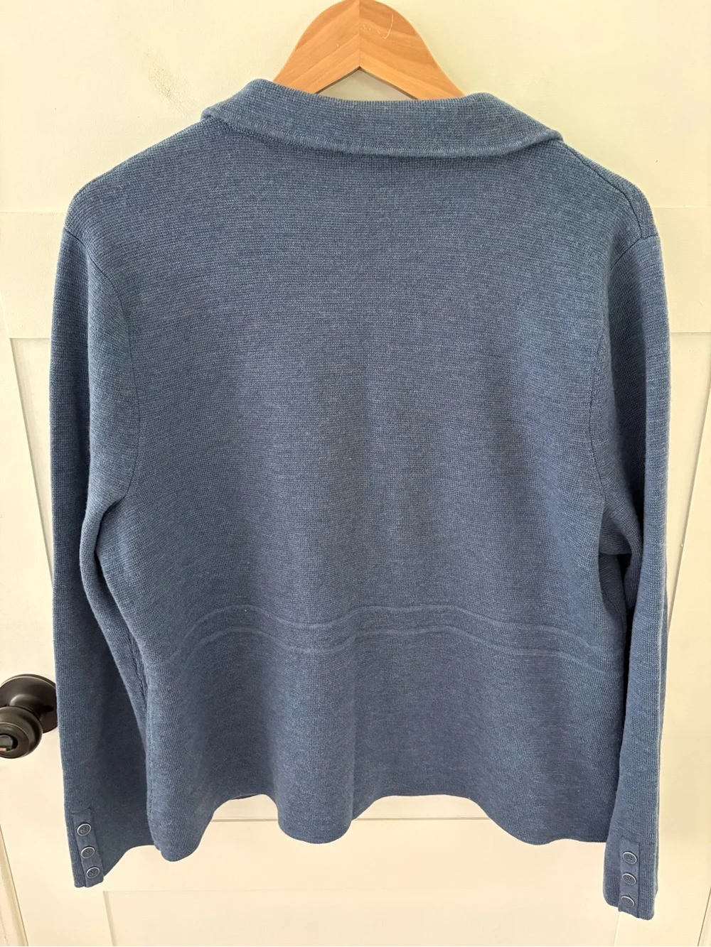 Talbots 100% Merino Wool Sweater Blazer Jacket. Size XL.